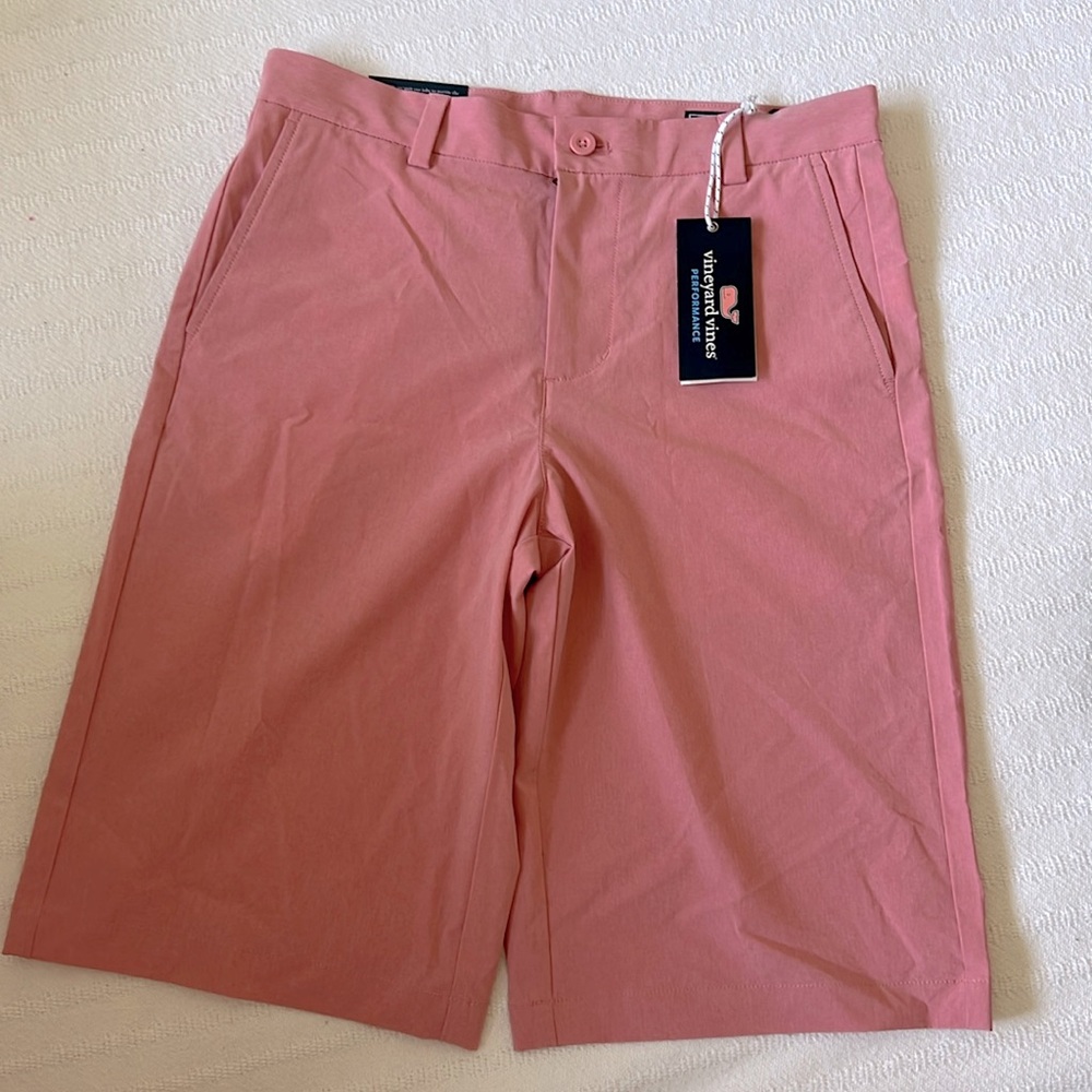 Big boy performance shorts coral color size 16
